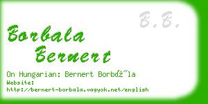 borbala bernert business card